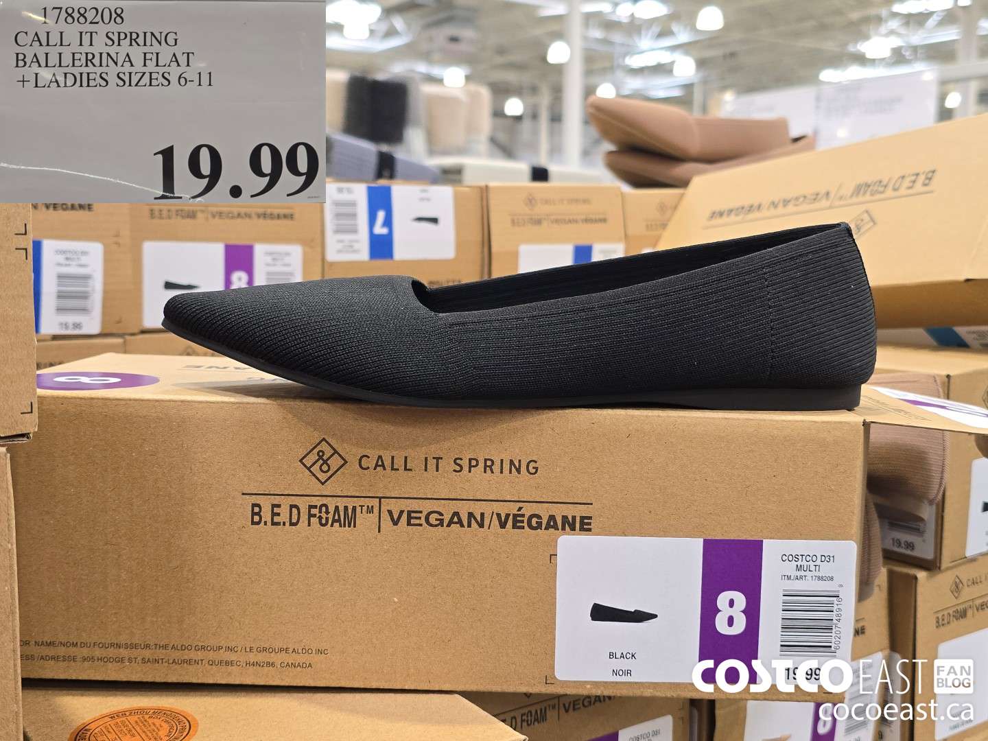 1788208 CALL !T SPRING BALLERINA FLAT +LADIES SIZES 6-11 $19.99