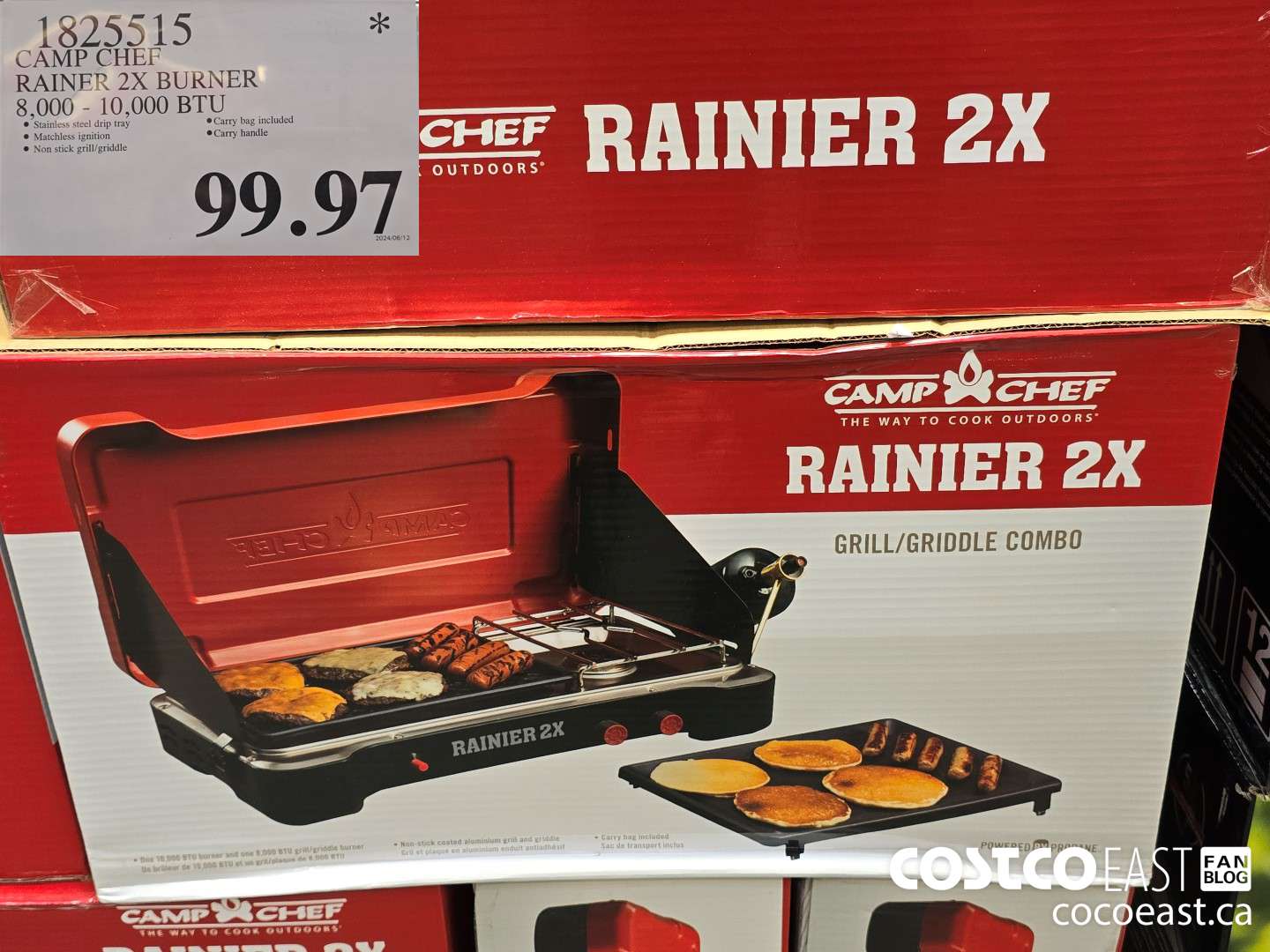 1825515 CAMP CHEF RAINER 2X BURNER 8,000 - 10,000 BTU $99.97