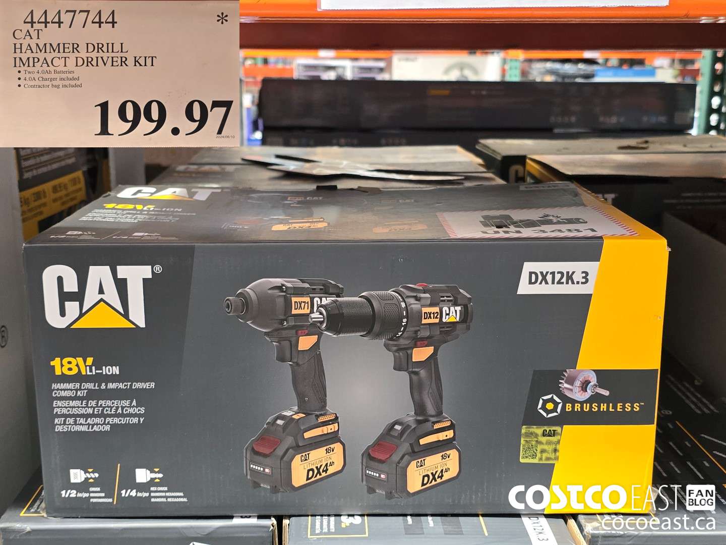 4447744 CAT HAMMER DRILL IMPACT DRIVER KIT $199.97