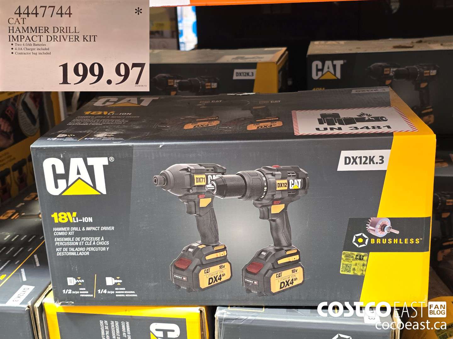 4447744 CAT HAMMER DRILL IMPACT DRIVER KIT $199.97