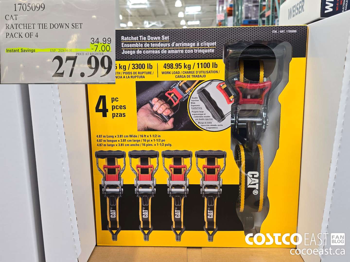 1705099 CAT RATCHET TIE DOWN SET PACK OF 4 ($7.00 INSTANT SAVINGS EXPIRES ON 2024-06-30) $27.99