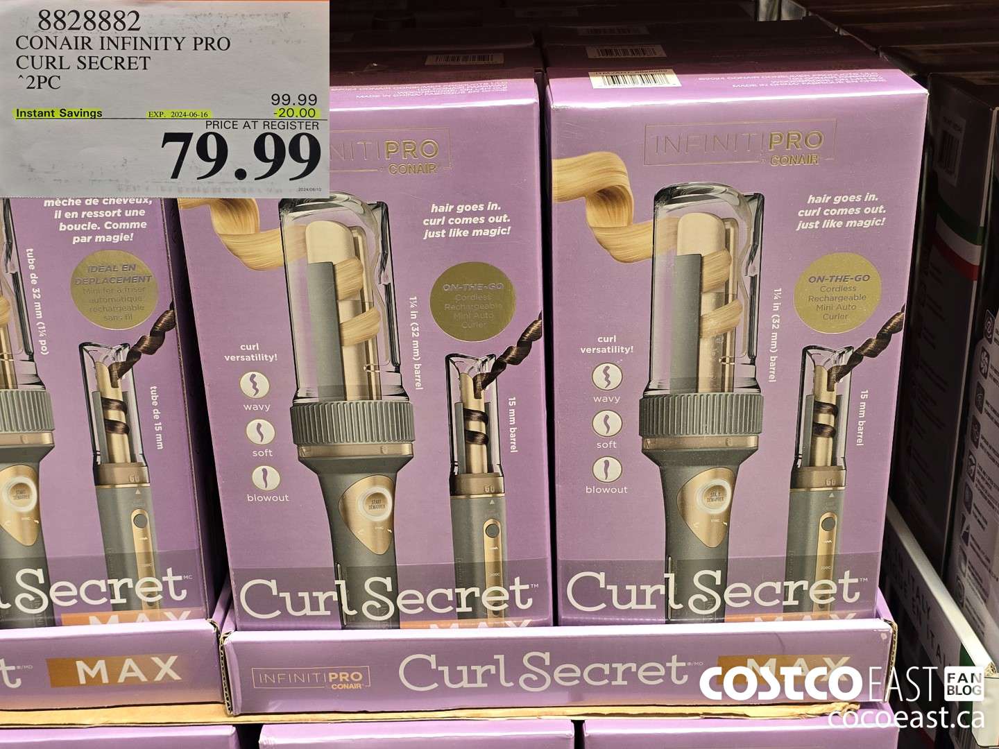 8828882 CONAIR INFINITY PRO CURL SECRET 2PC ($20.00 INSTANT SAVINGS EXPIRES ON 2024-06-16) $79.99