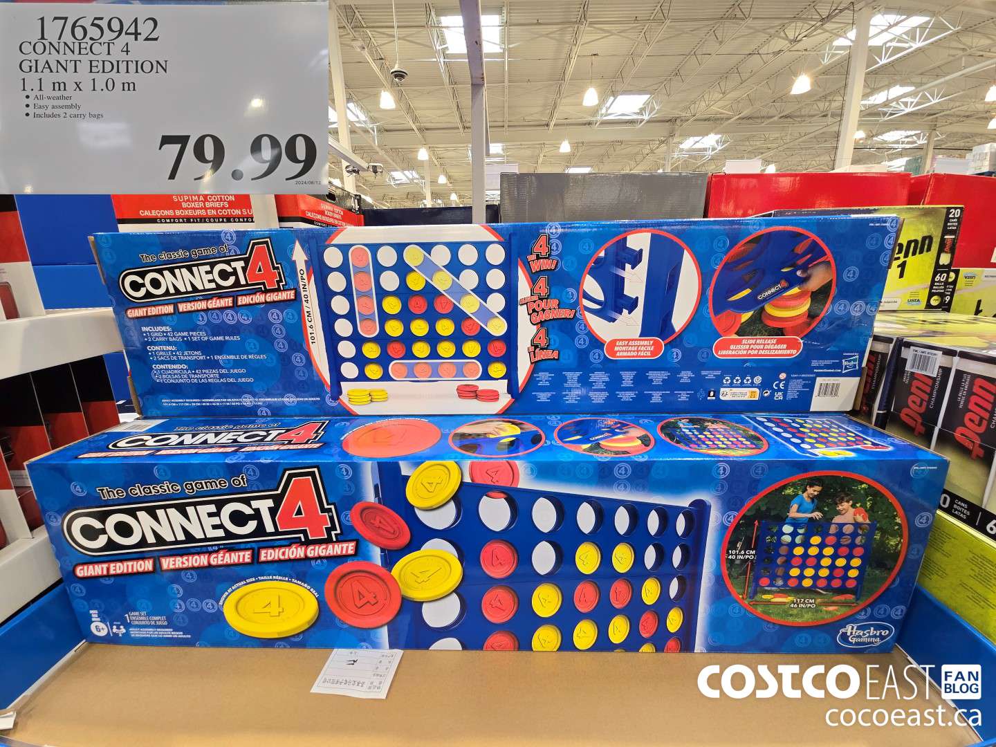 1765942 CONNECT 4 GIANT EDITION 1.1 M X 1.0 M $79.99