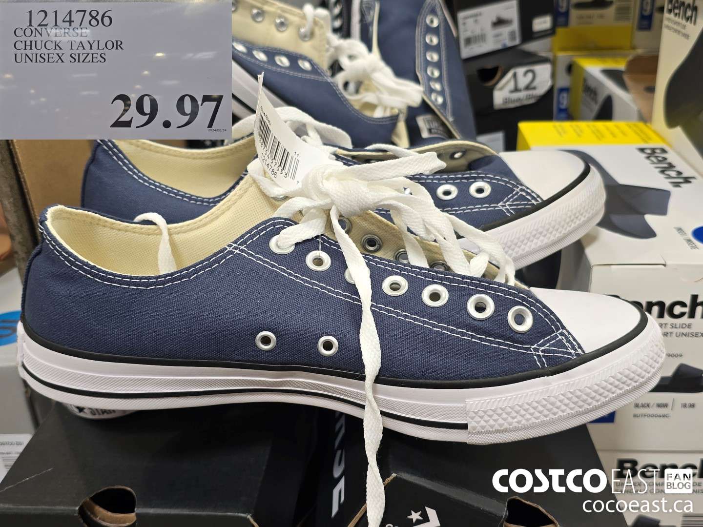 1214786 CONVERSE CHUCK TAYLOR UNISEX SIZES $29.97