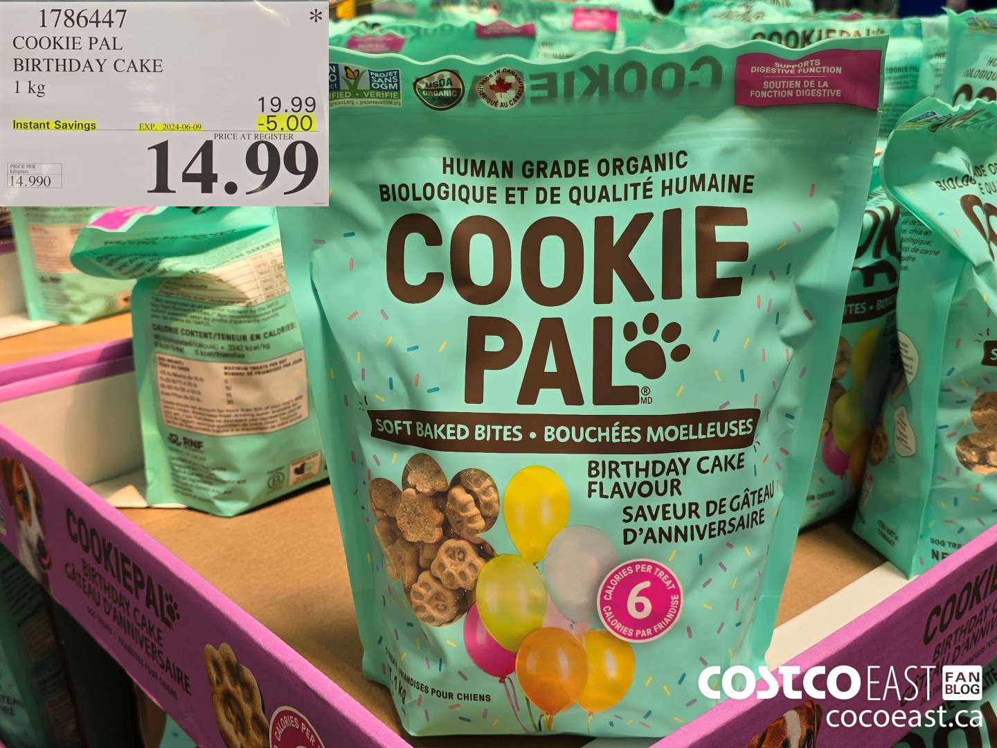 1786447 COOKIE PAL BIRTHDAY CAKE 1 kg ($5.00 INSTANT SAVINGS EXPIRES ON 2024-06-09) $14.99