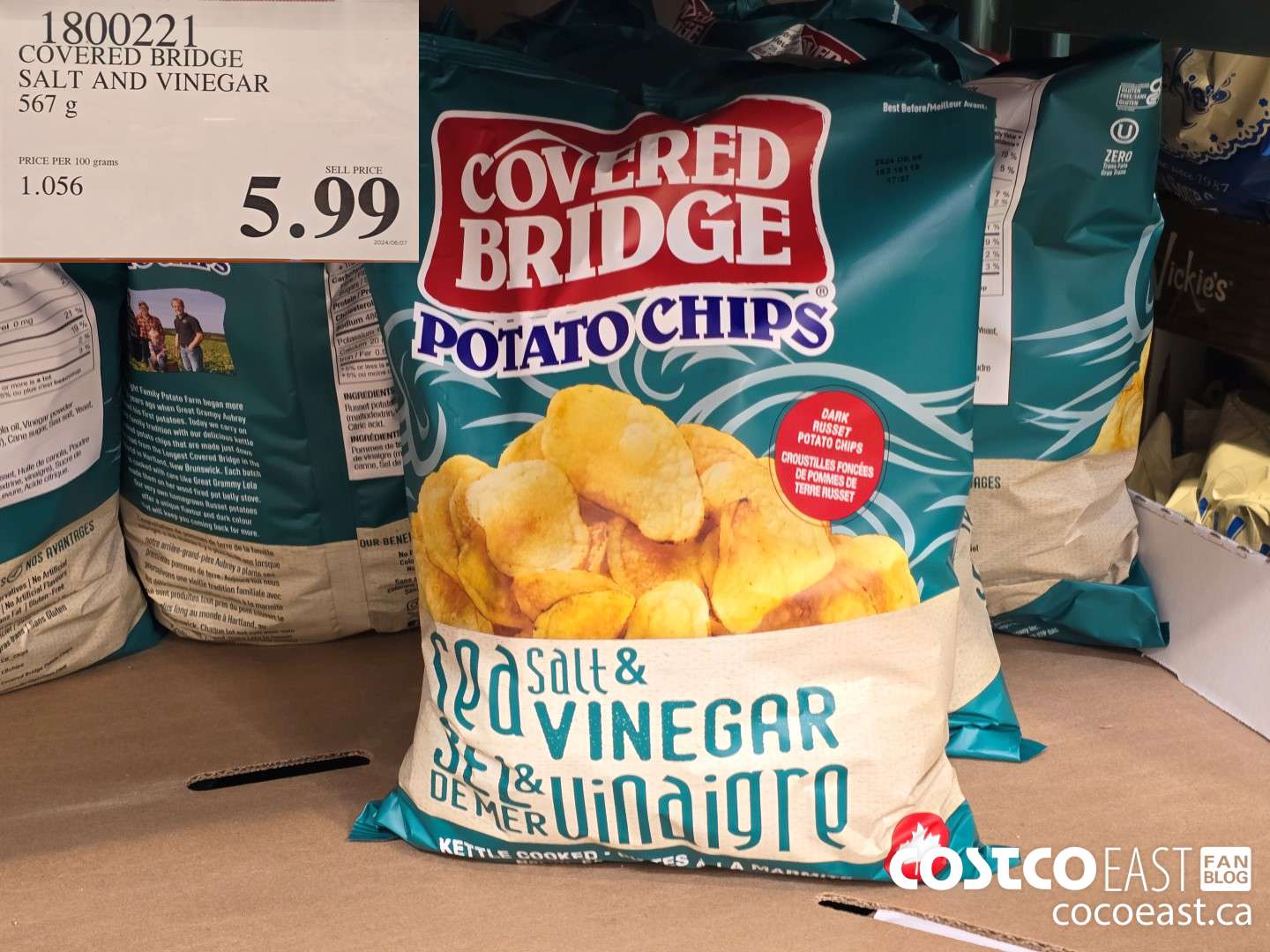 1800221 COVERED BRIDGE SALT AND VINEGAR 567 g $5.99
