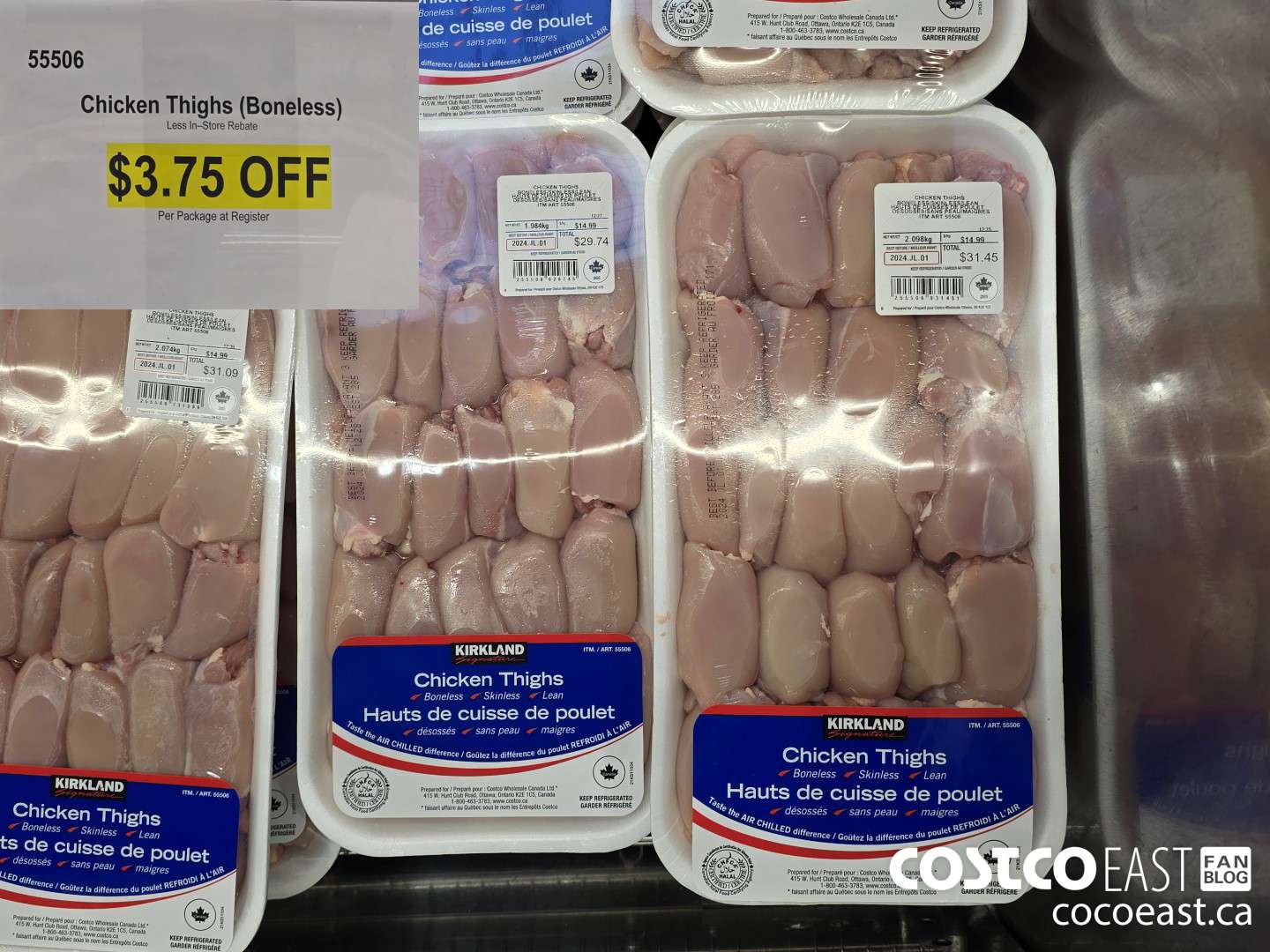 55506 Chicken Thighs (Boneless) ($3.75 INSTANT SAVINGS)