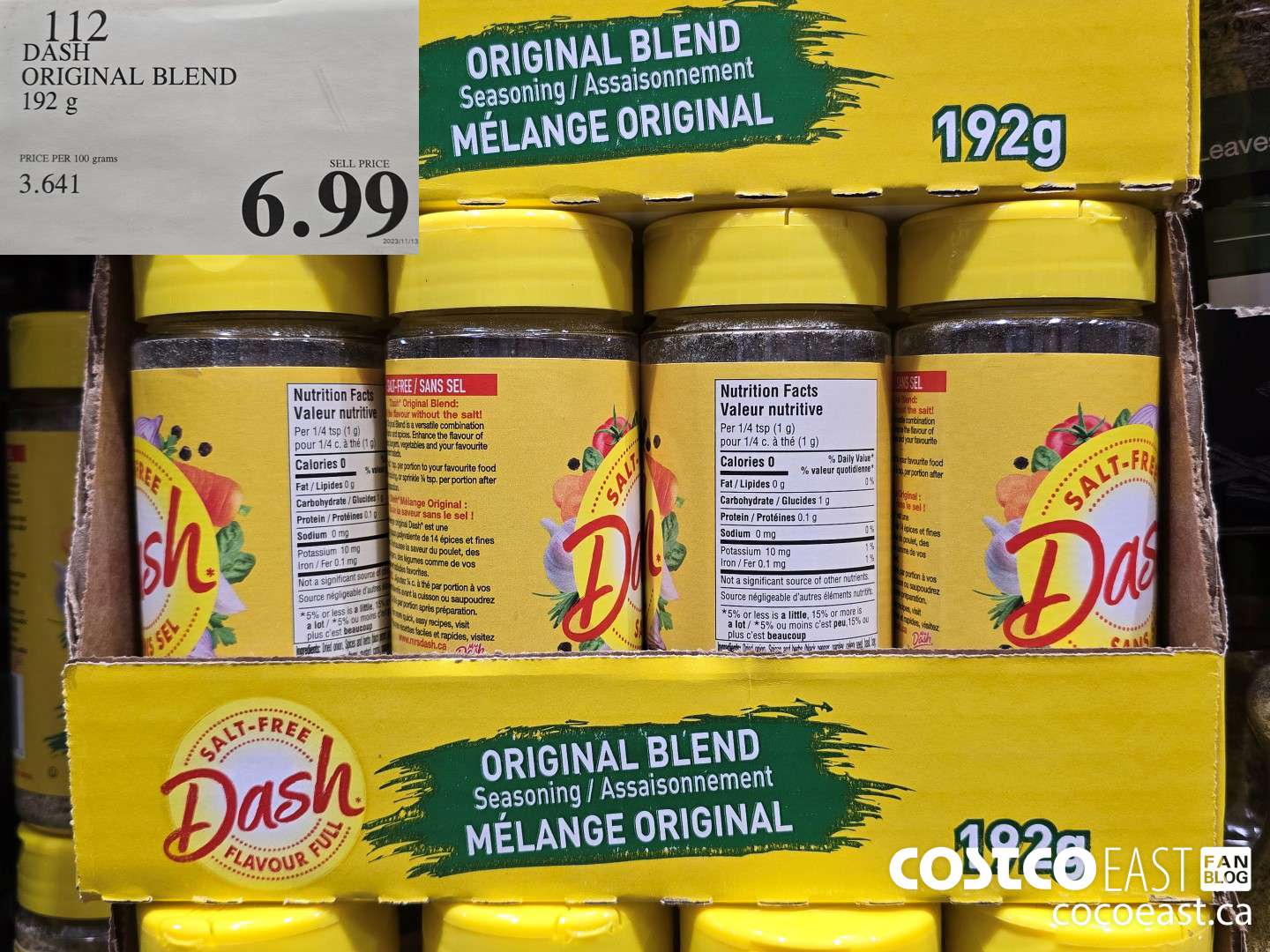 112 DASH ORIGINAL BLEND 192 G $6.99
