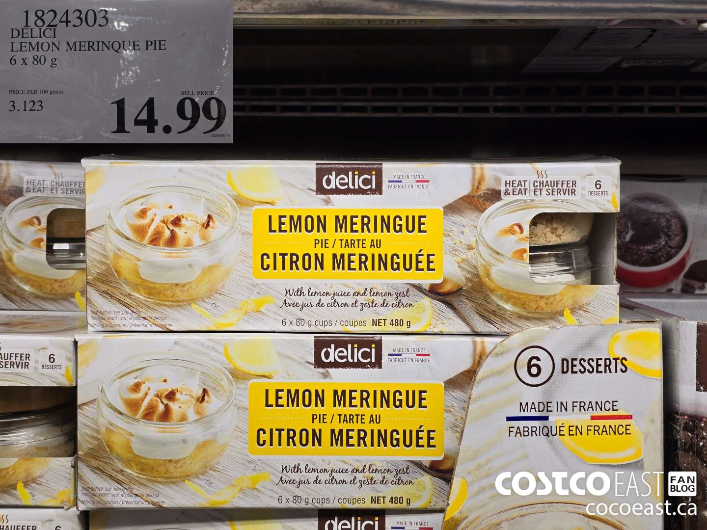 1824303 DELICI LEMON MERINQUE PIE 6x 80 g $14.99