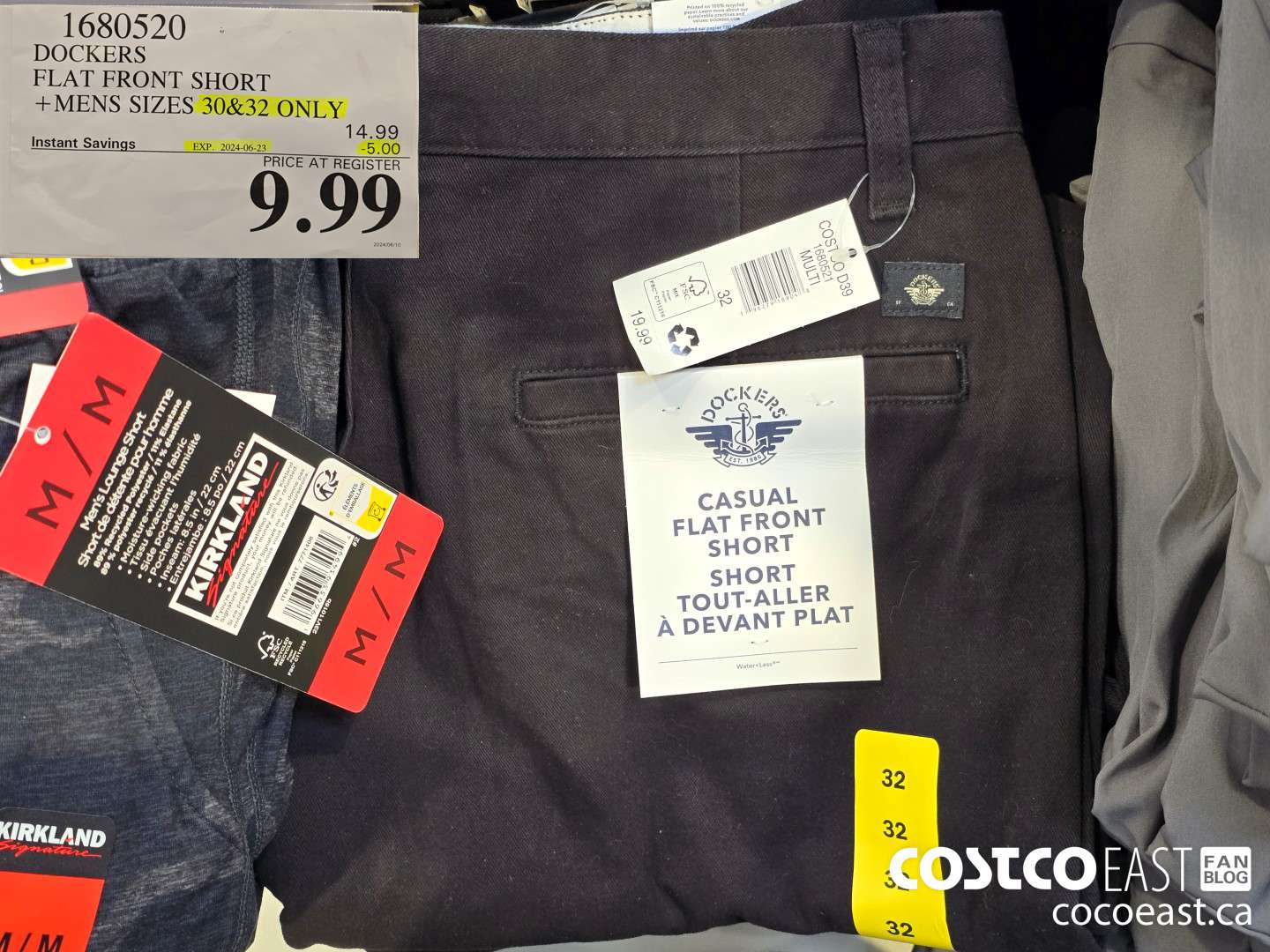 1680520 DOCKERS FLAT FRONT SHORT +MENS SIZES 30&32 ONLY ($5.00 INSTANT SAVINGS EXPIRES ON 2024-06-23) $9.99