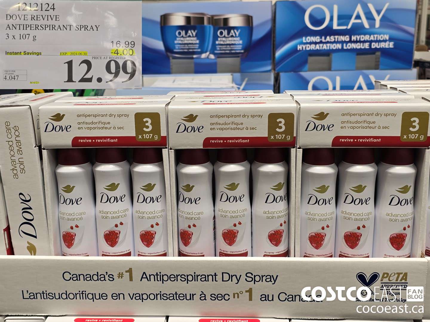 1212124 DOVE REVIVE ANTIPERSPIRANT SPRAY 3 X 107 G ($4.00 INSTANT SAVINGS EXPIRES ON 2024-06-30) $12.99
