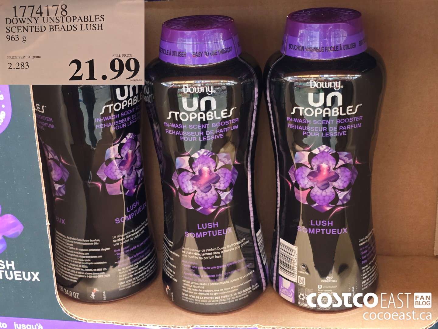 1774178 DOWNY UNSTOPABLES SCENTED BEADS LUSH 963 G $21.99