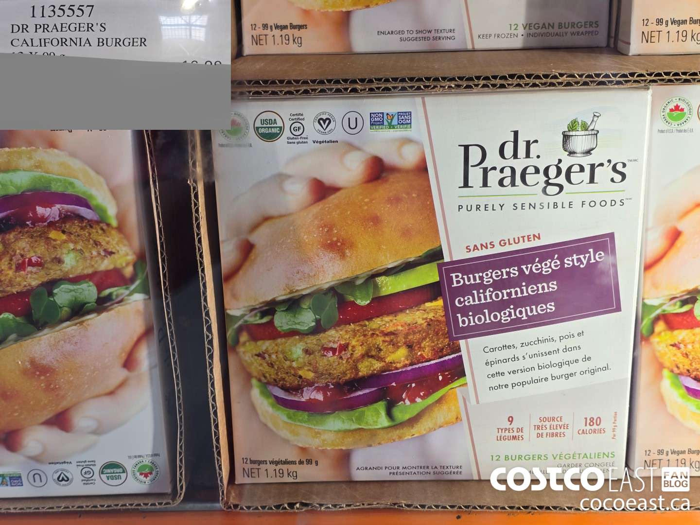 1135557 DR PRAEGER'S CALIFORNIA BURGER 12 X 99G ($4.00 INSTANT SAVINGS EXPIRES ON 2024-06-30) $12.99