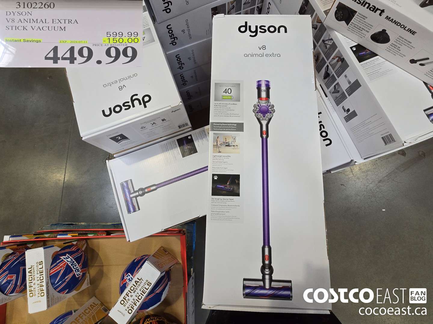 3102260 DYSON V8 ANIMAL EXTRA STICK VACUUM ($150.00 INSTANT SAVINGS EXPIRES ON 2024-07-11) $449.99