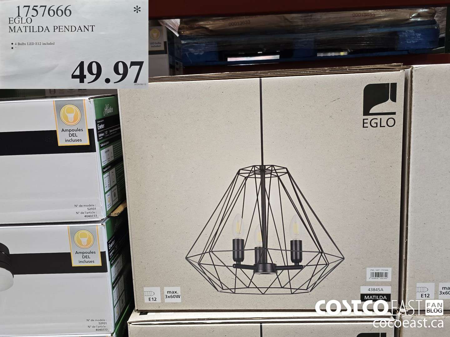 1757666 EGLO MATILDA PENDANT $49.97