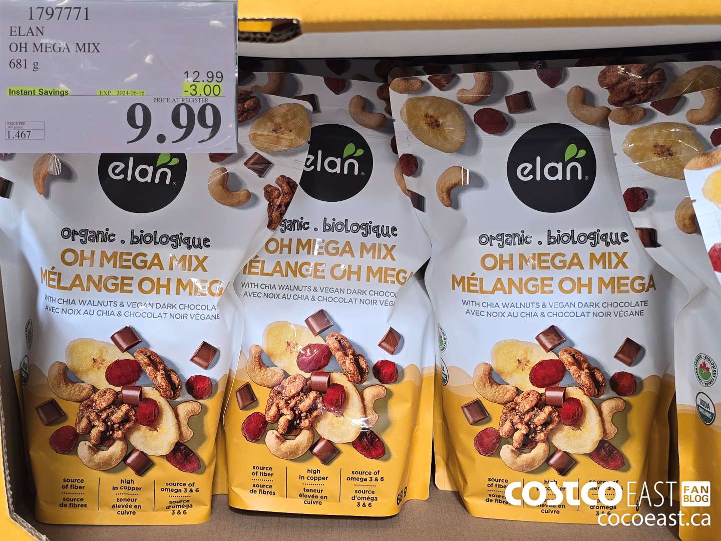 1797771 ELAN OH MEGA MIX 681 g ($3.00 INSTANT SAVINGS EXPIRES ON 2024-06-16) $9.99