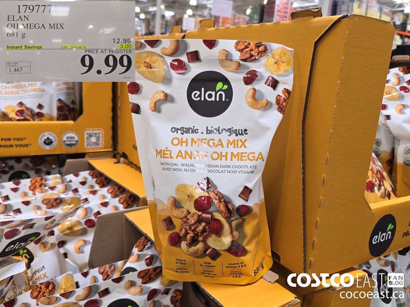 1797771 ELAN OH MEGA MIX 681 g ($3.00 INSTANT SAVINGS EXPIRES ON 2024-06-16) $9.99