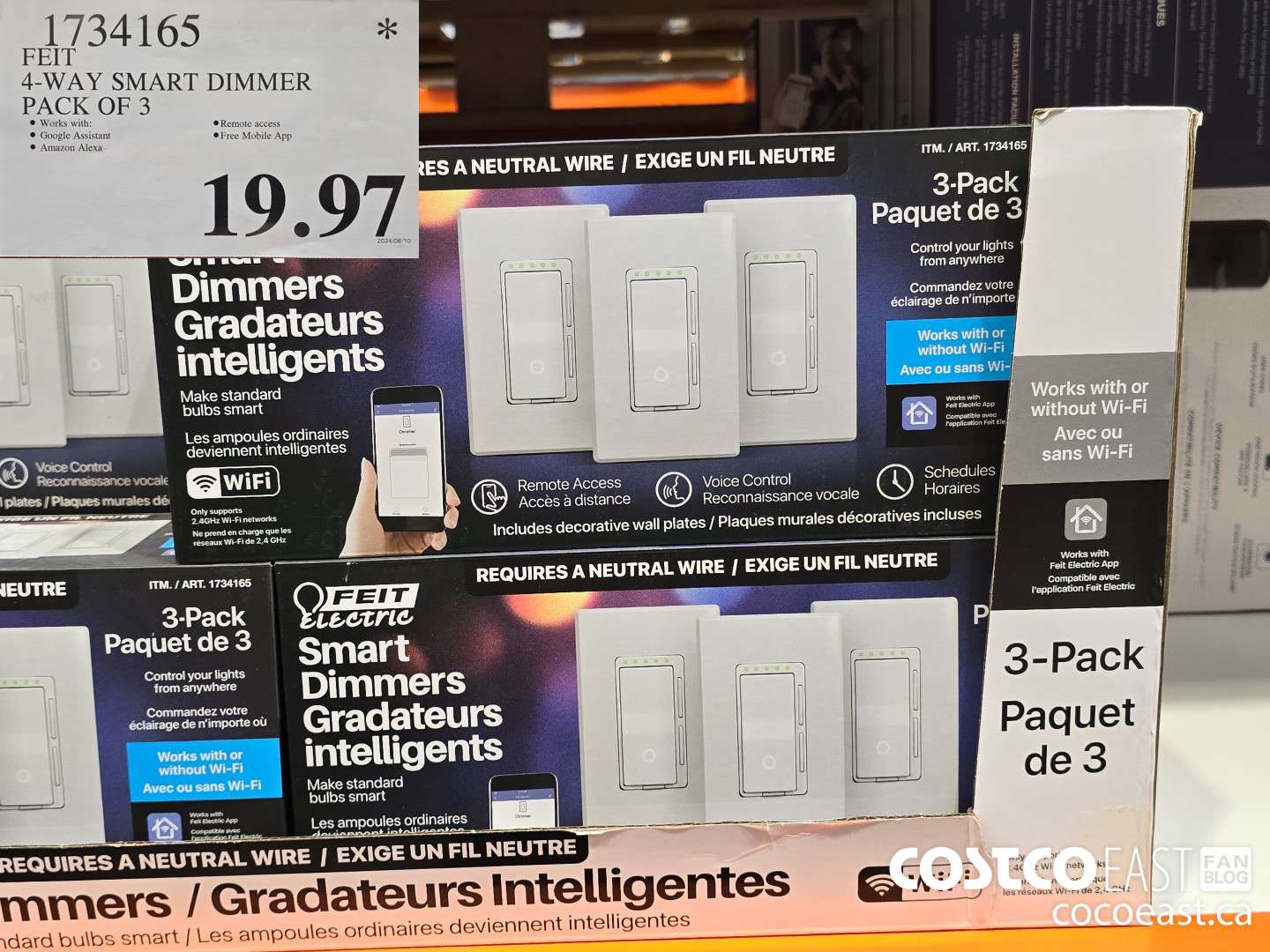 1734165 FEIT 4-WAY SMART DIMMER PACK OF 3 $19.97