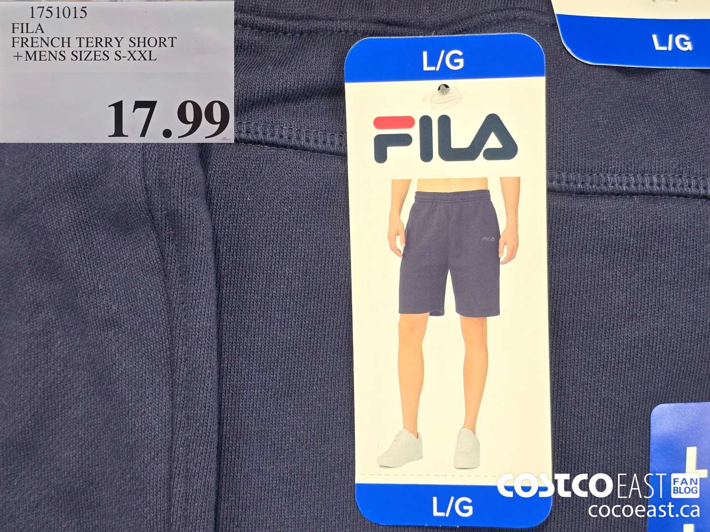 1751015 FILA FRENCH TERRY SHORT +MENS SIZES S-XXL $17.99