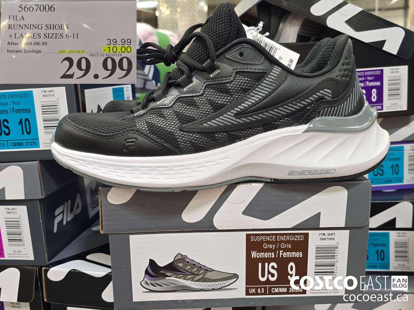 5667006 FILA RUNNING SHOES +LADiES SIZES 6-11 ($10.00 INSTANT SAVINGS EXPIRES ON 2024-06-30) $29.99