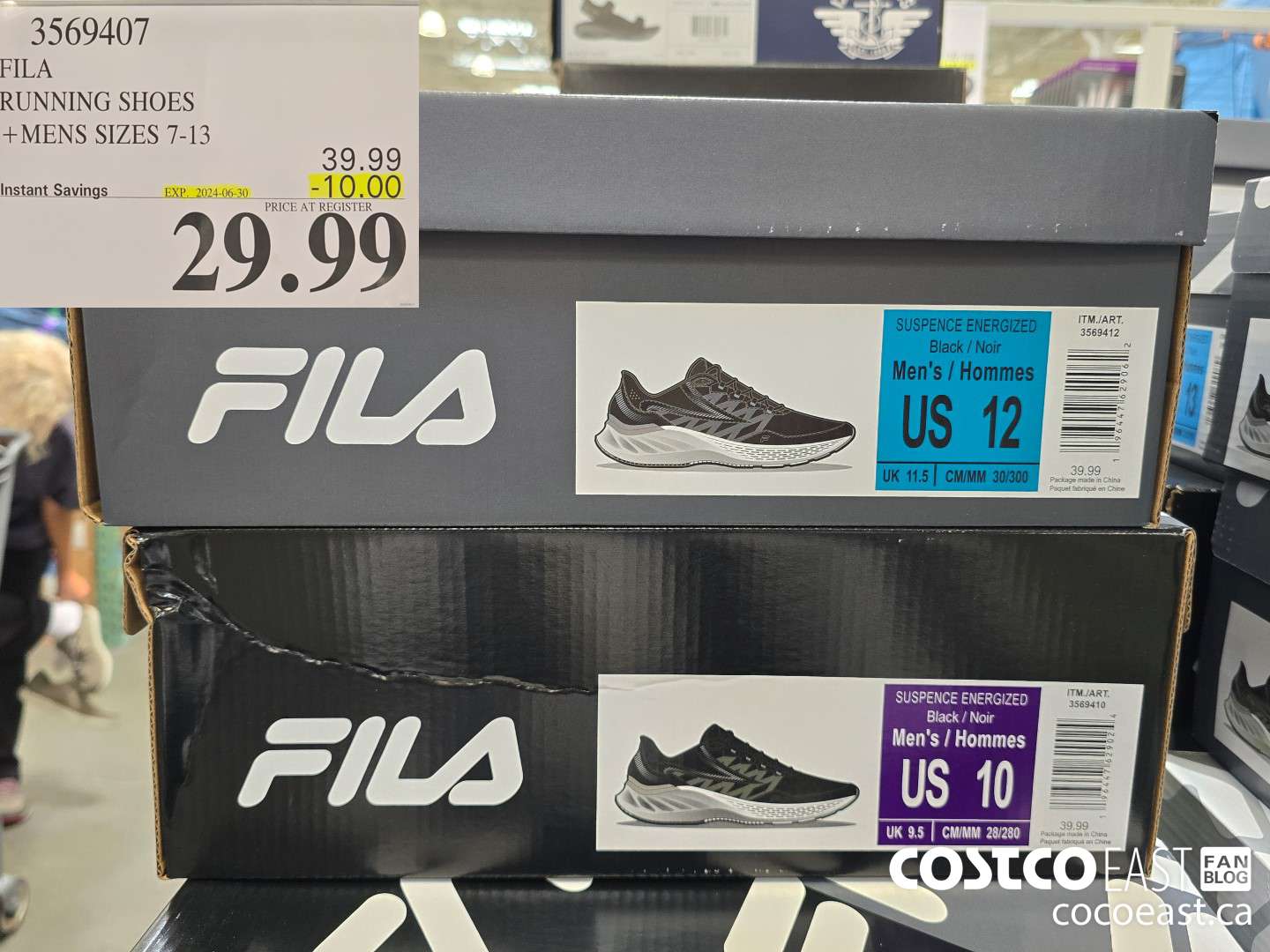 3569407 FILA RUNNING SHOES + MENS SIZES 7-13 ($10.00 INSTANT SAVINGS EXPIRES ON 2024-06-30) $29.99