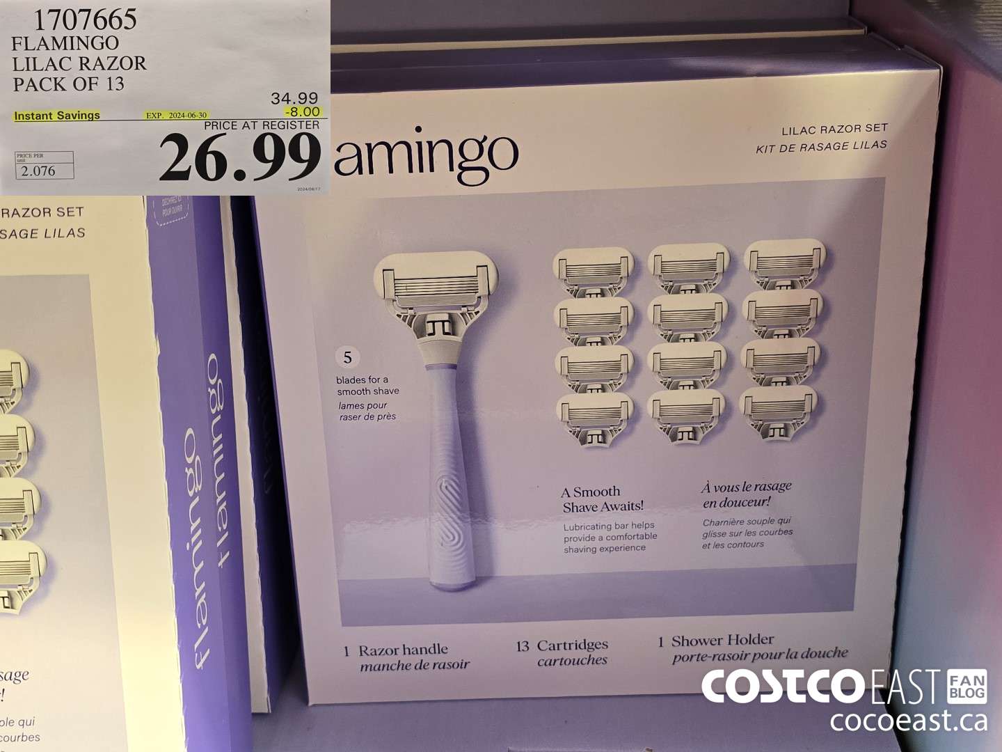 1707665 FLAMINGO LILAC RAZOR PACK OF 13 ($8.00 INSTANT SAVINGS EXPIRES ON 2024-06-30) $26.99