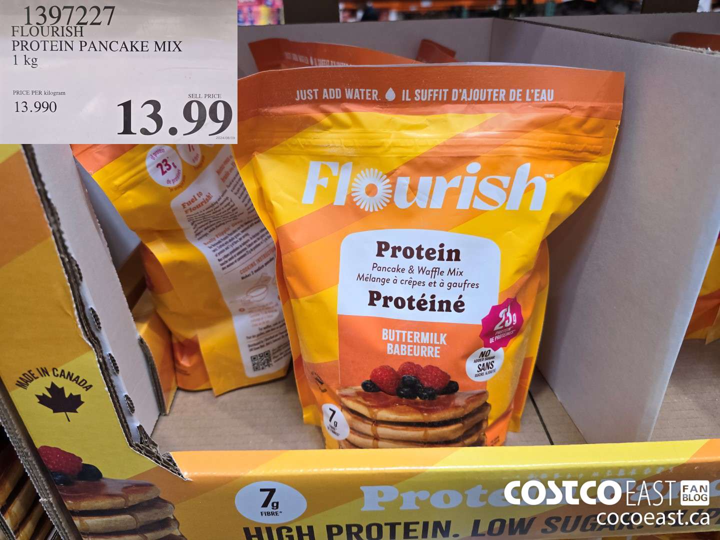 1397227 FLOURISH PROTEIN PANCAKE MIX 1KG $13.99