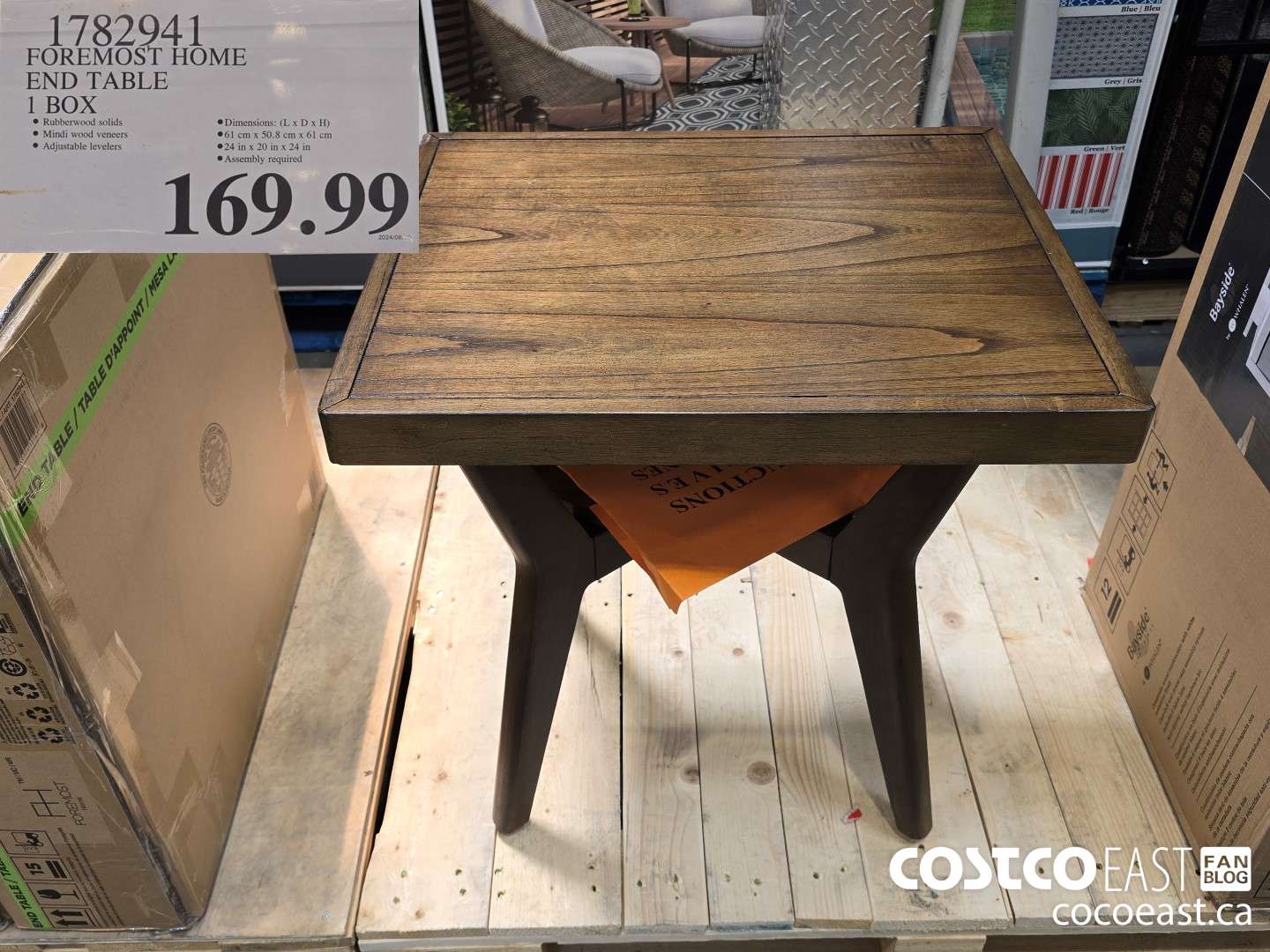 1782941 FOREMOST HOME END TABLE 1 BOX $169.99