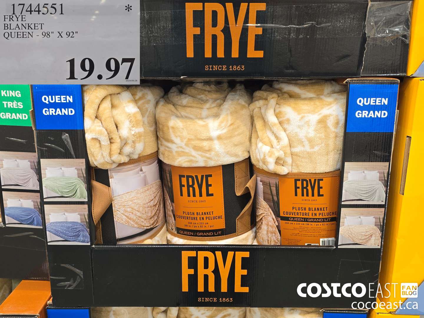 1744551 FRYE BLANKET QUEEN - 98