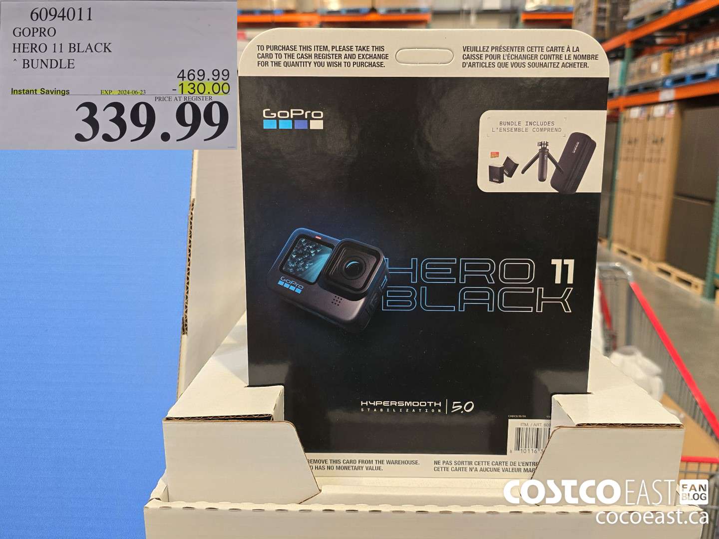 6094011 GOPRO HERO 11 BLACK ~ BUNDLE ($130.00 INSTANT SAVINGS EXPIRES ON 2024-06-23) $339.99