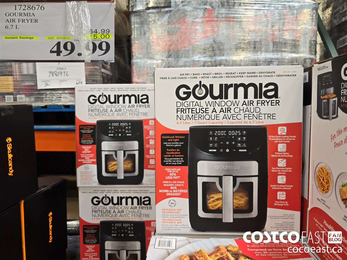 1728676 GOURMIA AIR FRYER 6.7 L ($15.00 INSTANT SAVINGS EXPIRES ON 2024-06-23) $49.99