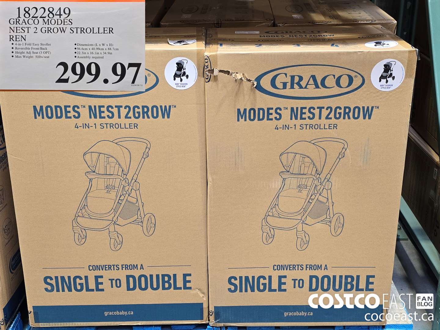 1822849 GRACO MODES NEST 2 GROW STROLLER REN $299.97