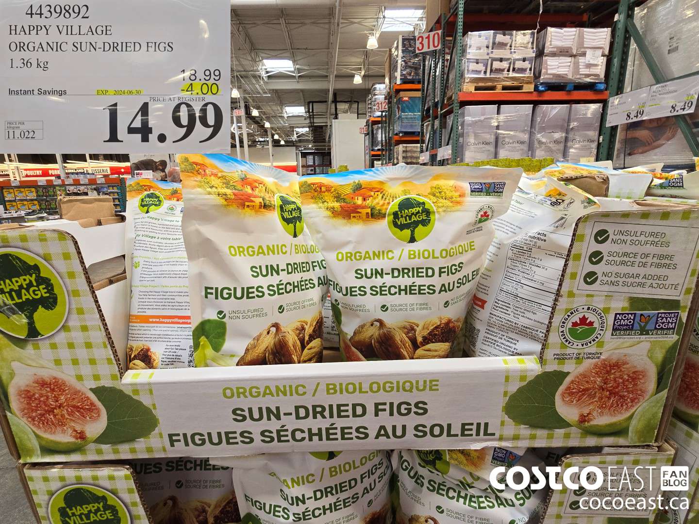 4439892 HAPPY VILLAGE ORGANIC SUN-DRIED FIGS 1.36 kg ($4.00 INSTANT SAVINGS EXPIRES ON 2024-06-30) $14.99