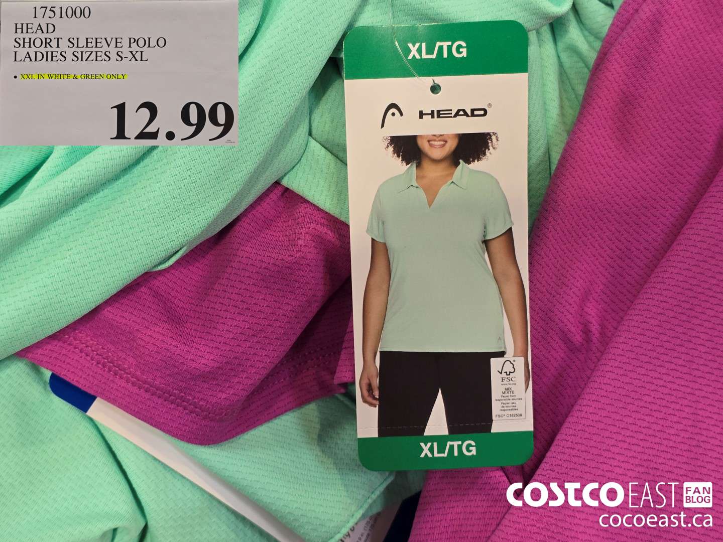 1751000 HEAD SHORT SLEEVE POLO LADIES SIZES S-XL $12.99