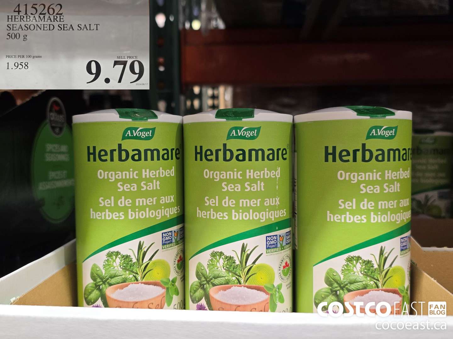 415262 HERBAMARE SEASONED SEA SALT 500 G $9.79