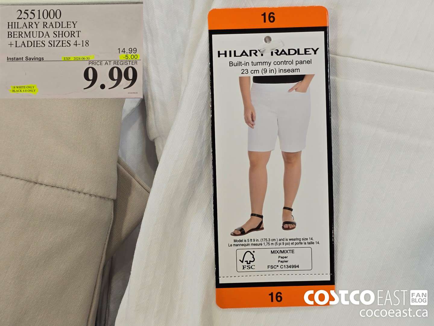 2551000 HILARY RADLEY BERMUDA SHORT + LADIES SIZES 4-18 ($5.00 INSTANT SAVINGS EXPIRES ON 2024-06-30) $9.99