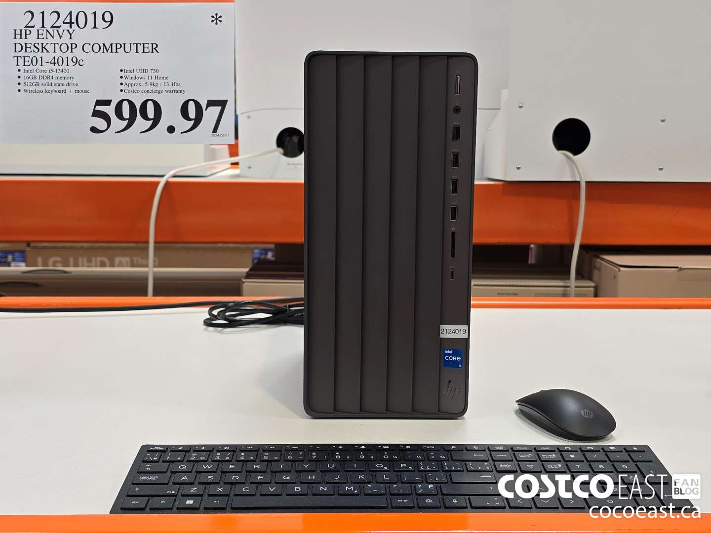 2124019 HP ENVY DESKTOP COMPUTER TE01-4019c $599.97