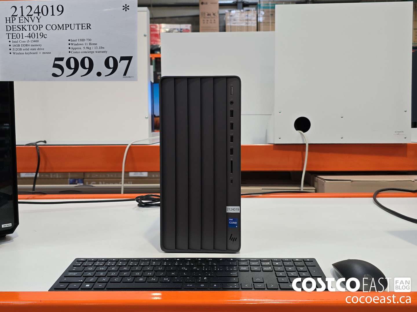 2124019 HP ENVY DESKTOP COMPUTER TE01-4019c $599.97