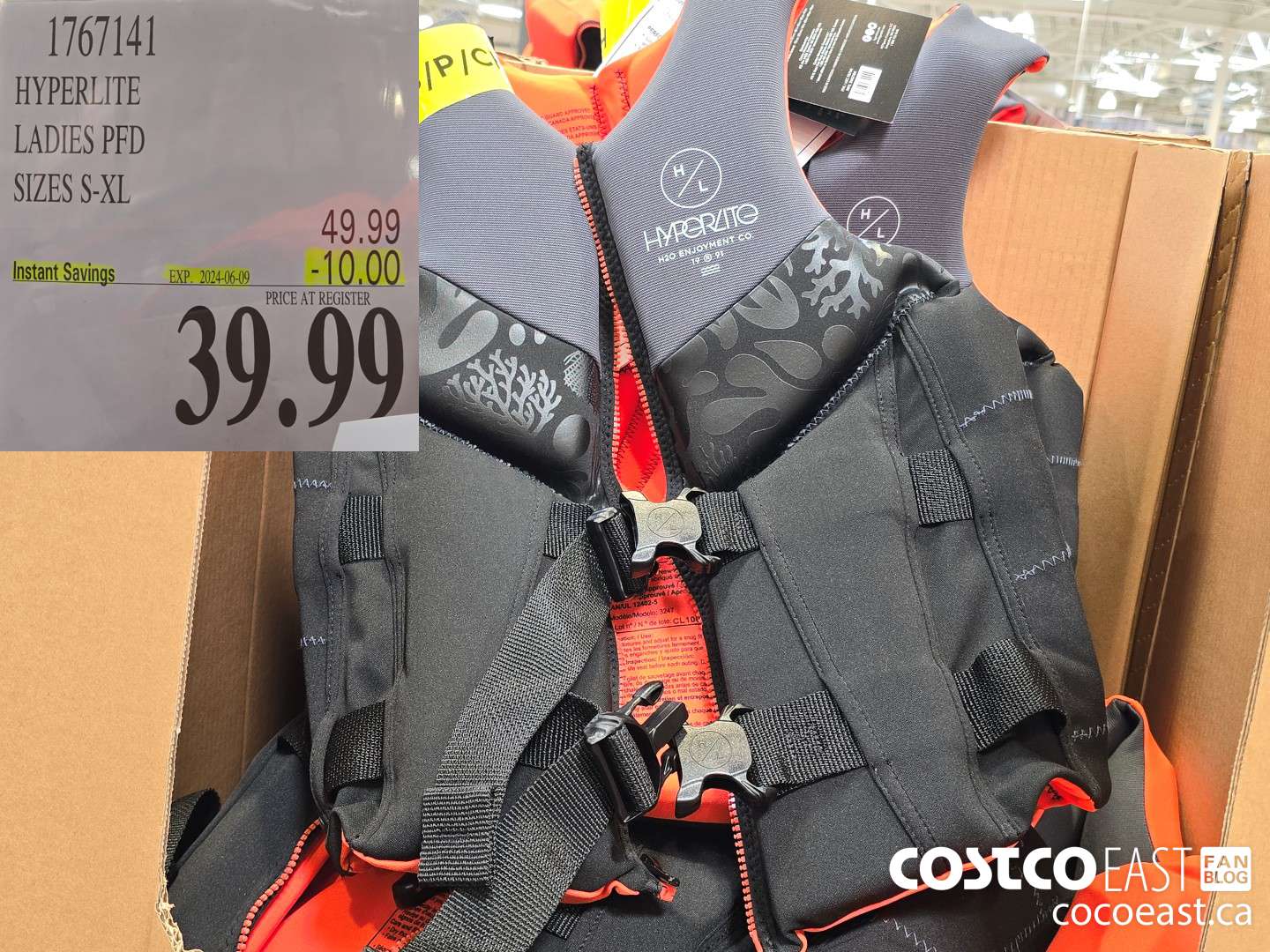 1767141 HYPERLITE LADIES PFD SIZES S-XL ($10.00 INSTANT SAVINGS EXPIRES ON 2024-06-09) $39.99