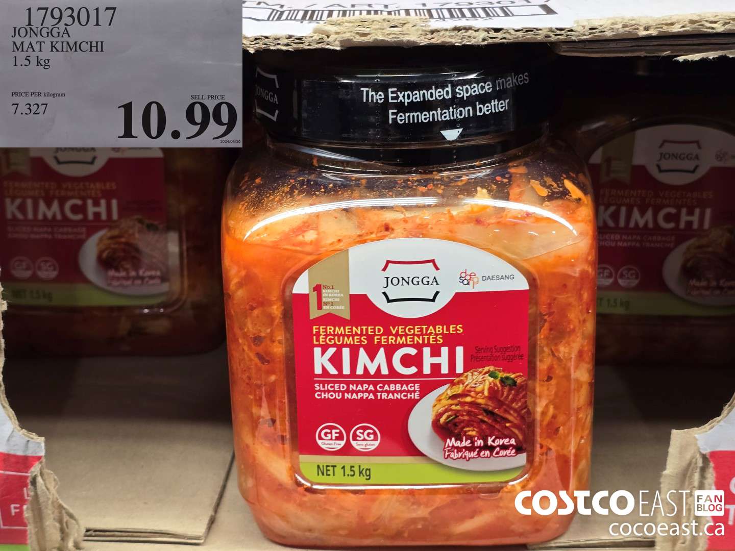 1793017 JONGGA MAT KIMCHI 1.5 KG $10.99