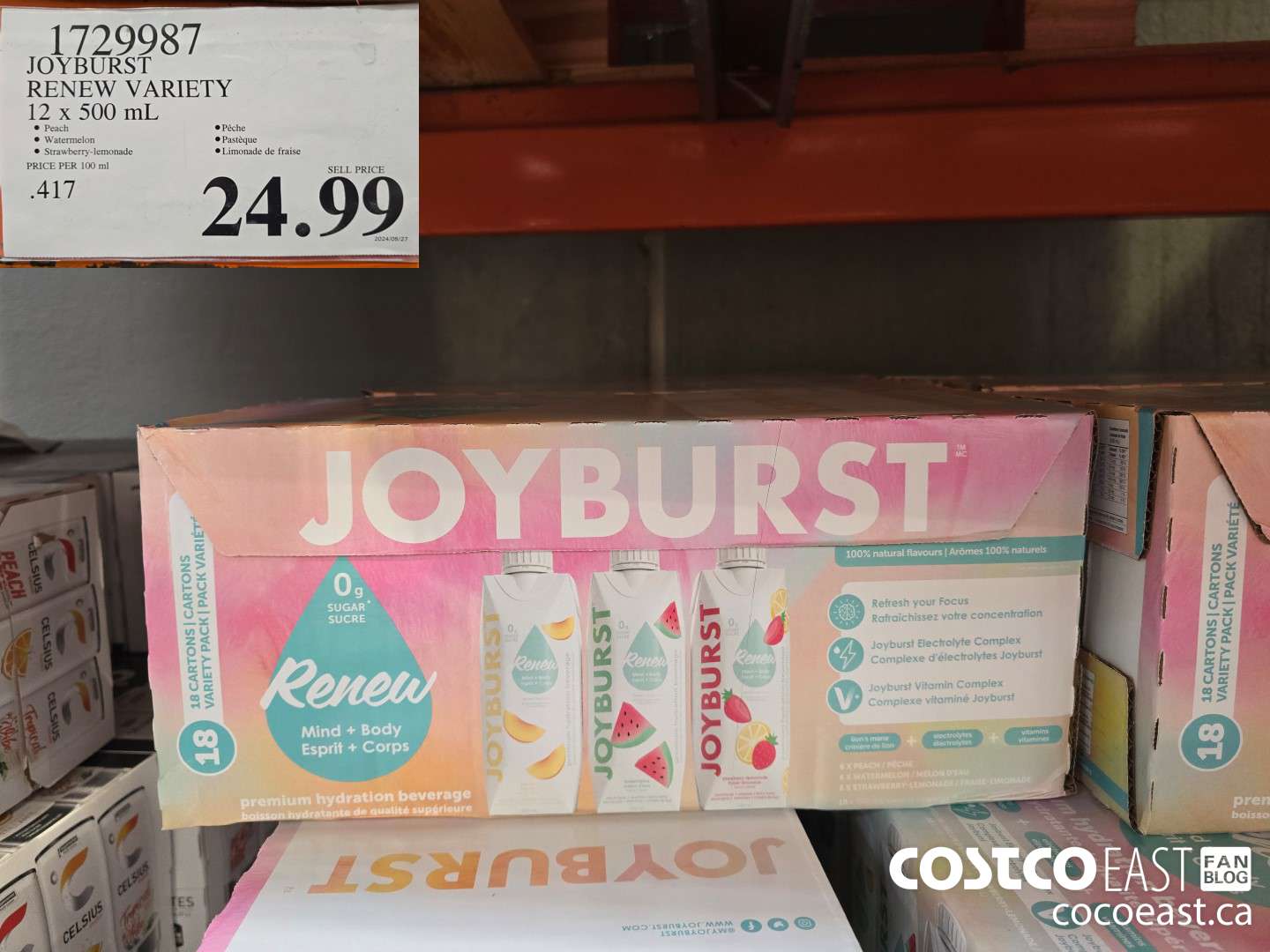 1729987 JOYBURST RENEW VARIETY 12 x 500 mL $24.99