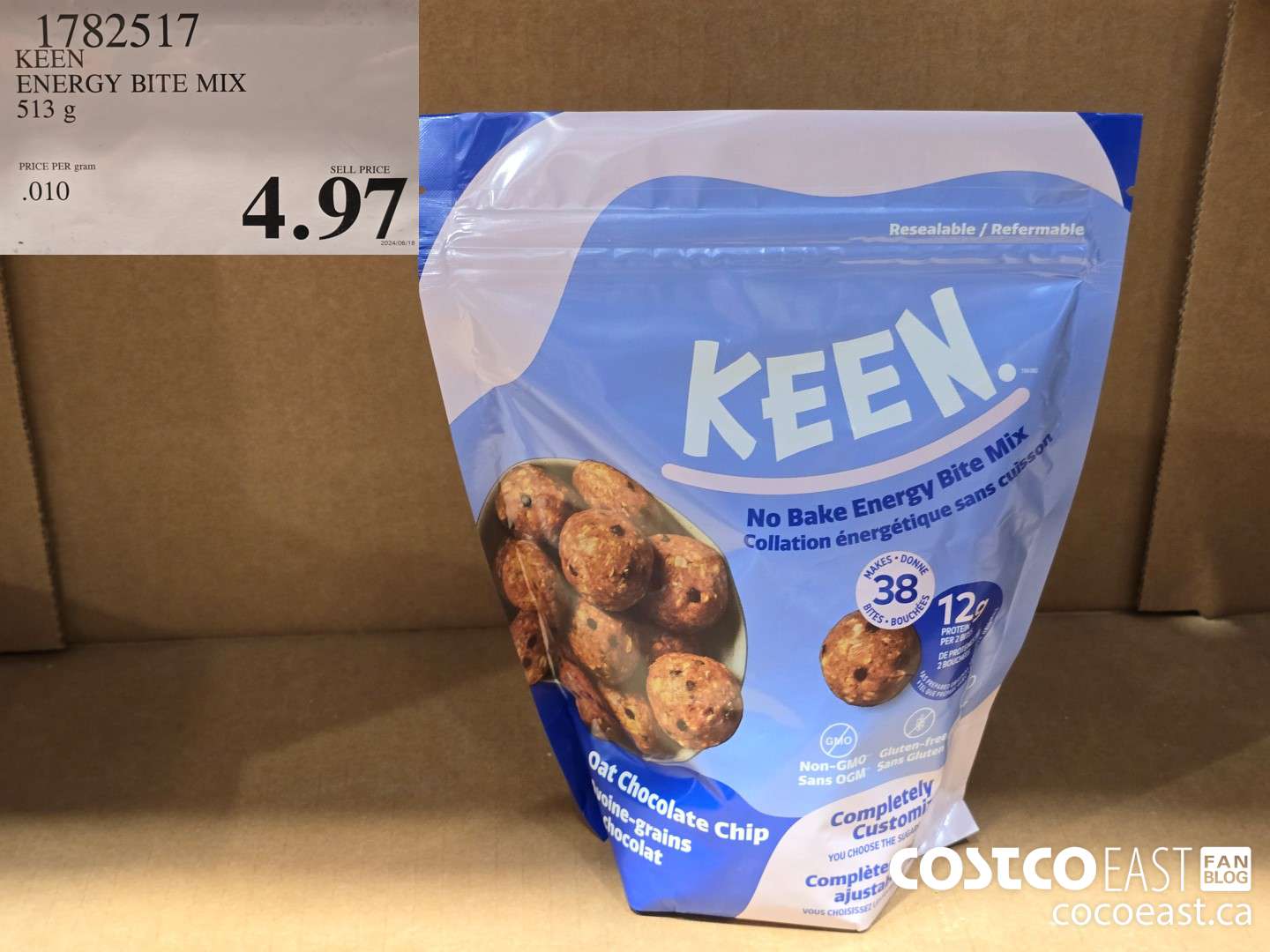 1782517 KEEN ENERGY BITE MIX 513 g $4.97