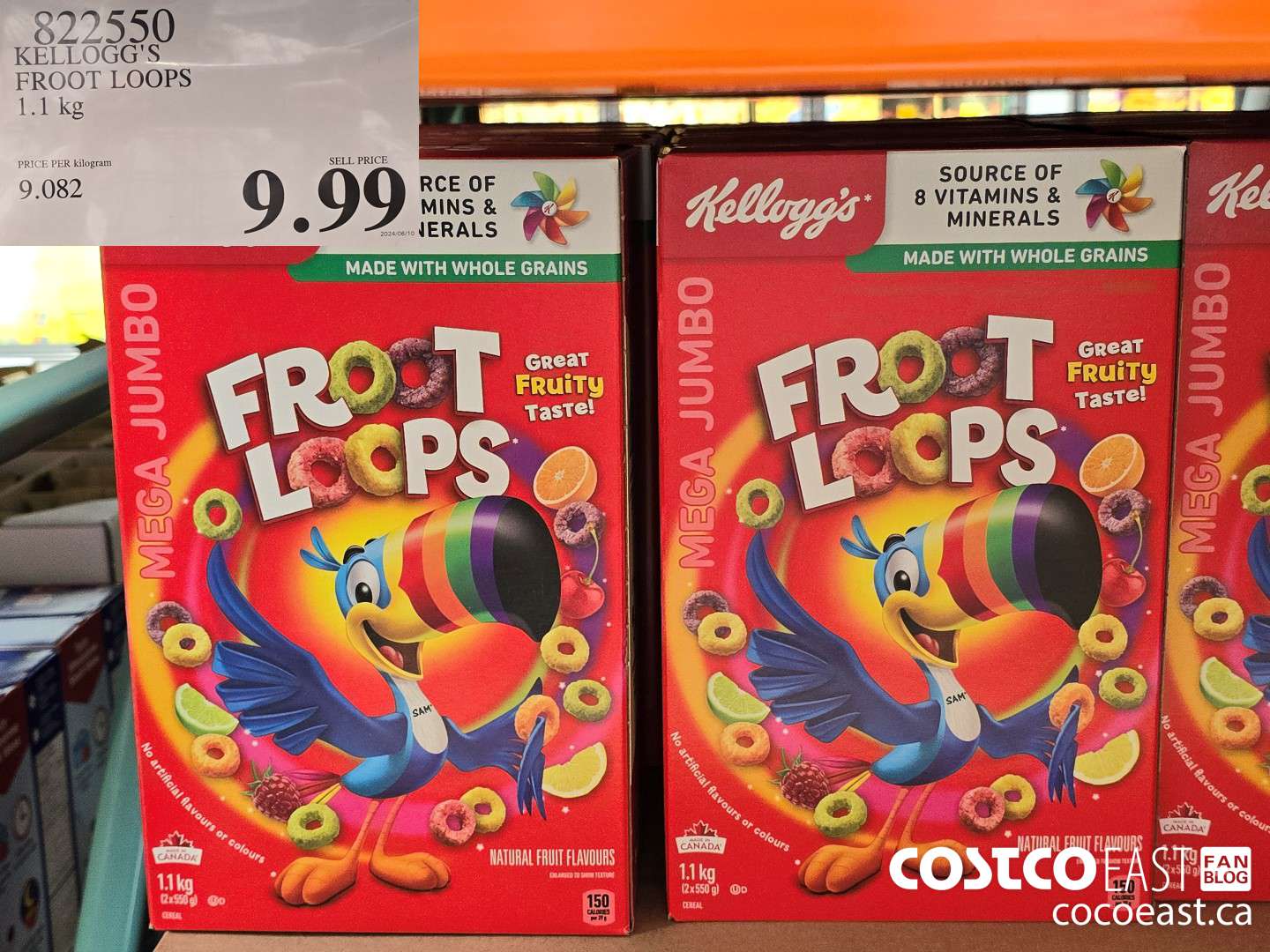 822550 KELLOGG'S FROOT LOOPS 1.1 kg $9.99