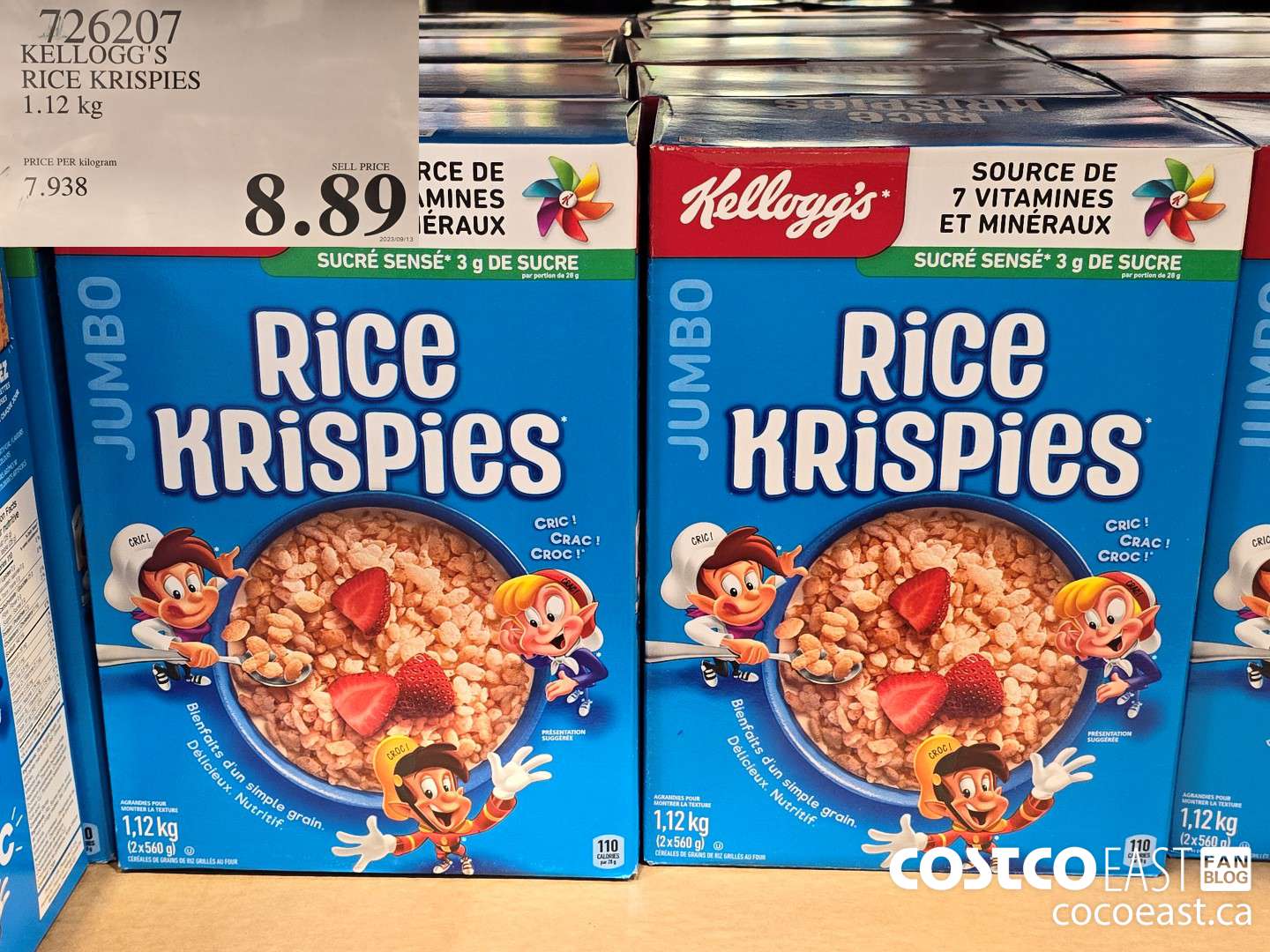 726207 KELLOGG'S RICE KRISPIES 1.12 kg $8.89