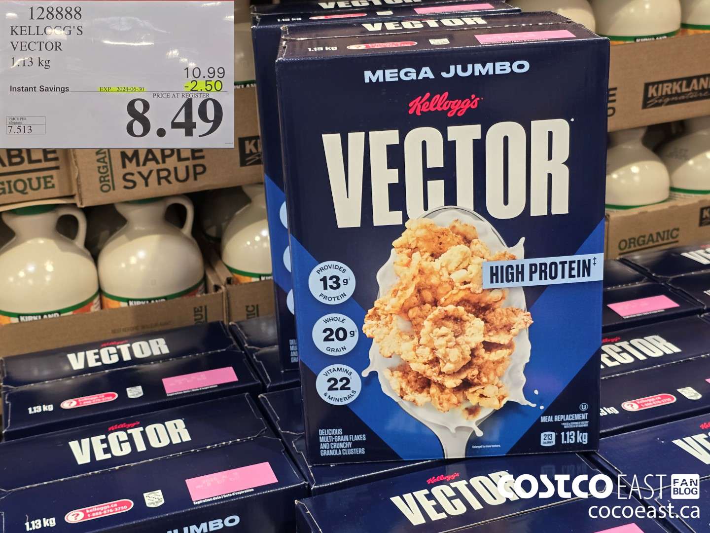 128888 KELLOGG'S VECTOR 1.13 KG ($2.50 INSTANT SAVINGS EXPIRES ON 2024-06-30) $8.49