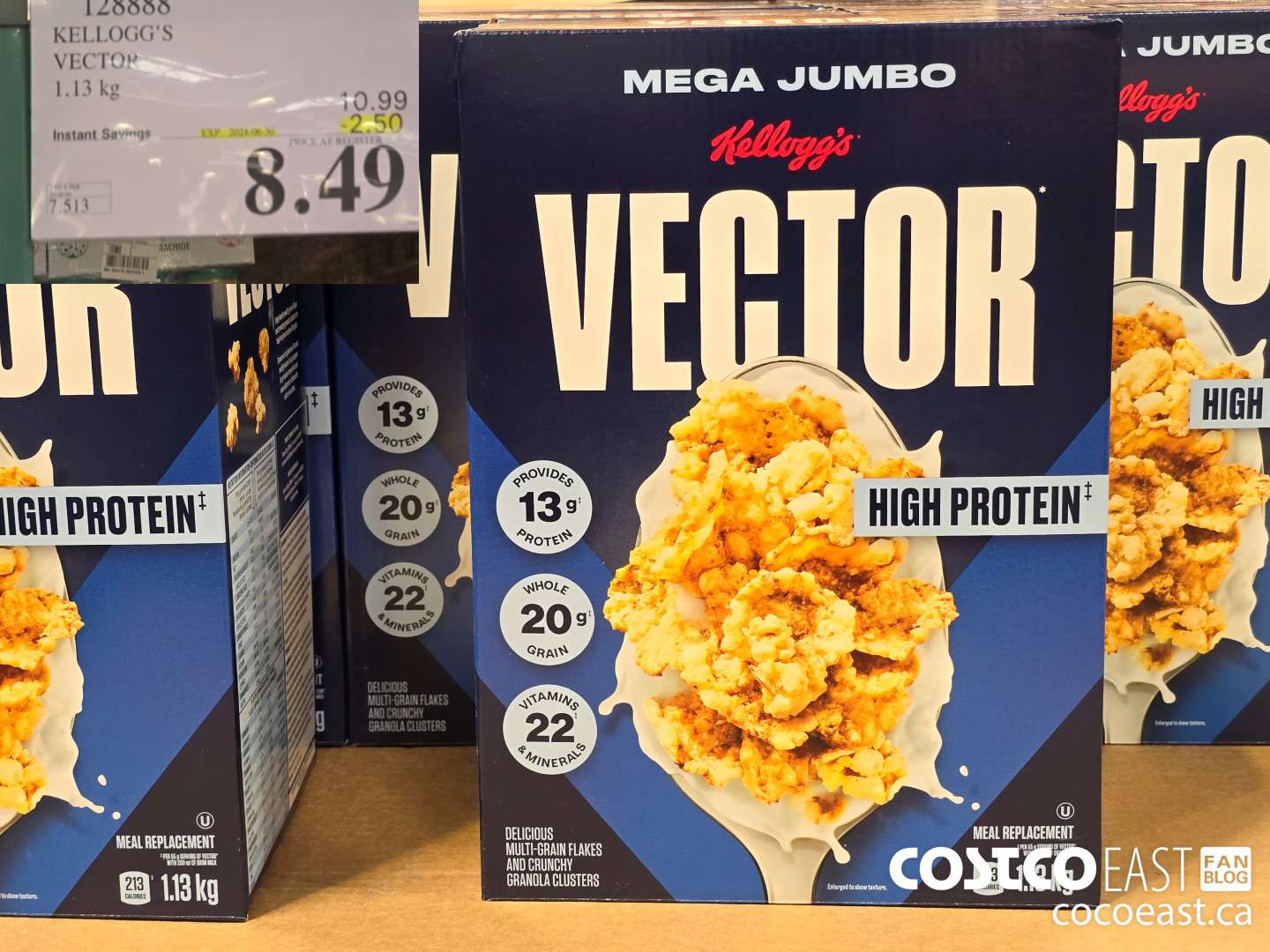 128888 KELLOGG'S VECTOR 1.13 KG ($2.50 INSTANT SAVINGS EXPIRES ON 2024-06-30) $8.49