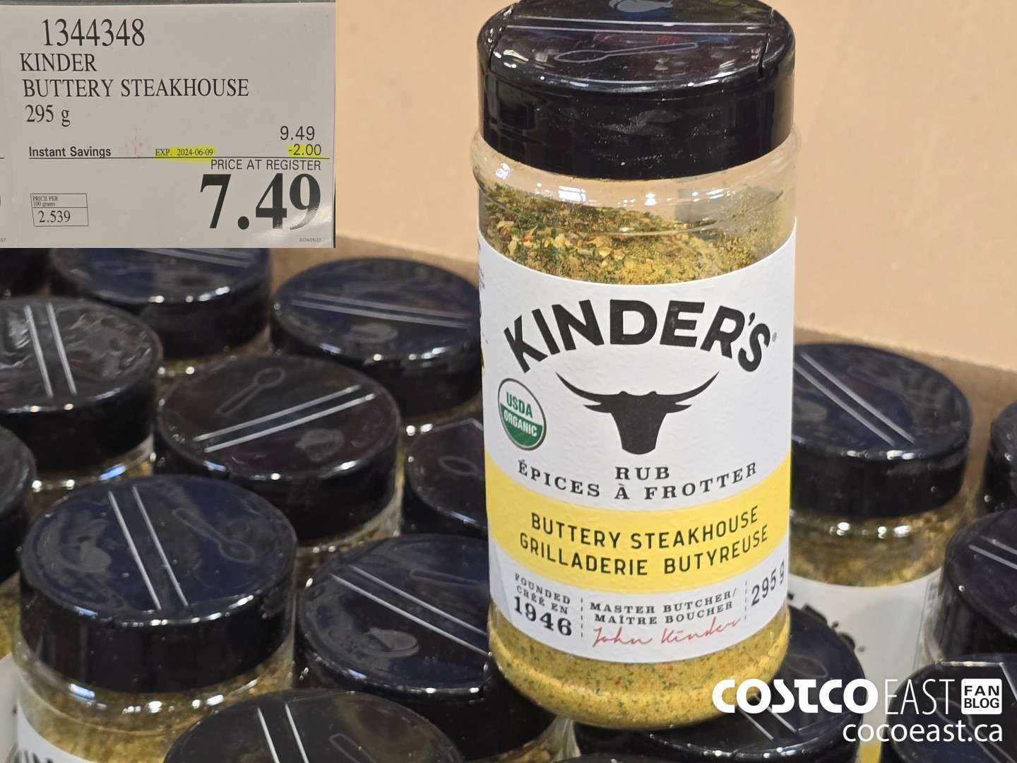 1344348 KINDER BUTTERY STEAKHOUSE 295 g ($2.00 INSTANT SAVINGS EXPIRES ON 2024-06-09) $7.49