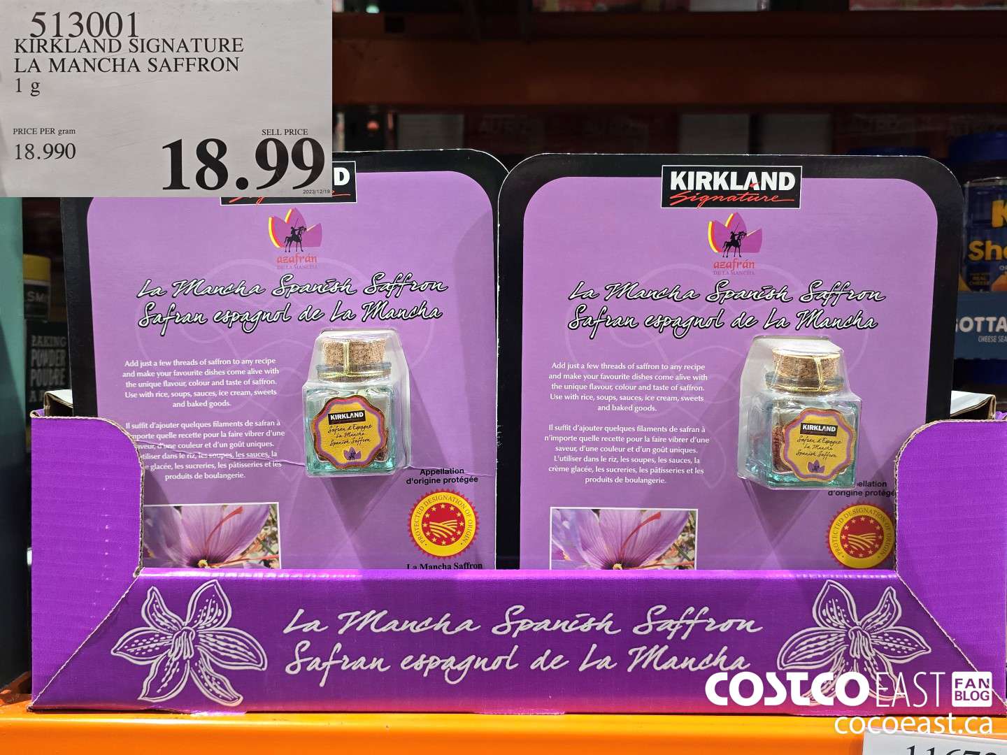513001 KIRKLAND SIGNATURE LA MANCHA SAFFRON 1 g $18.99