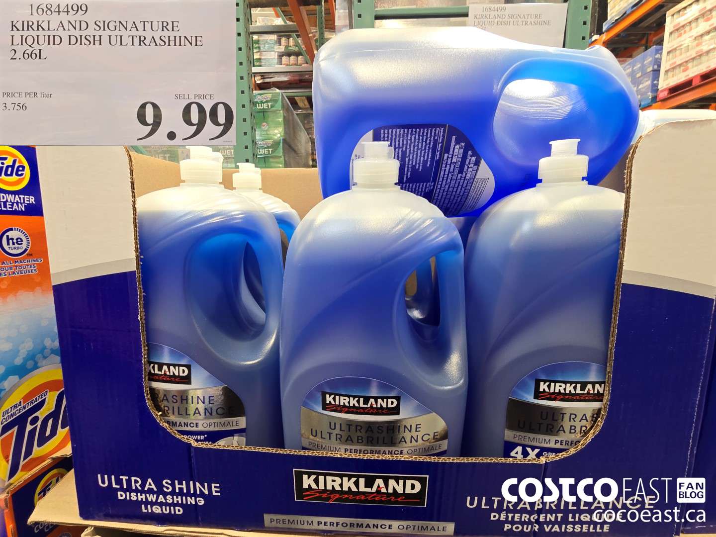 1684499 KIRKLAND SIGNATURE LIQUID DISH ULTRASHINE 2.66L $9.99