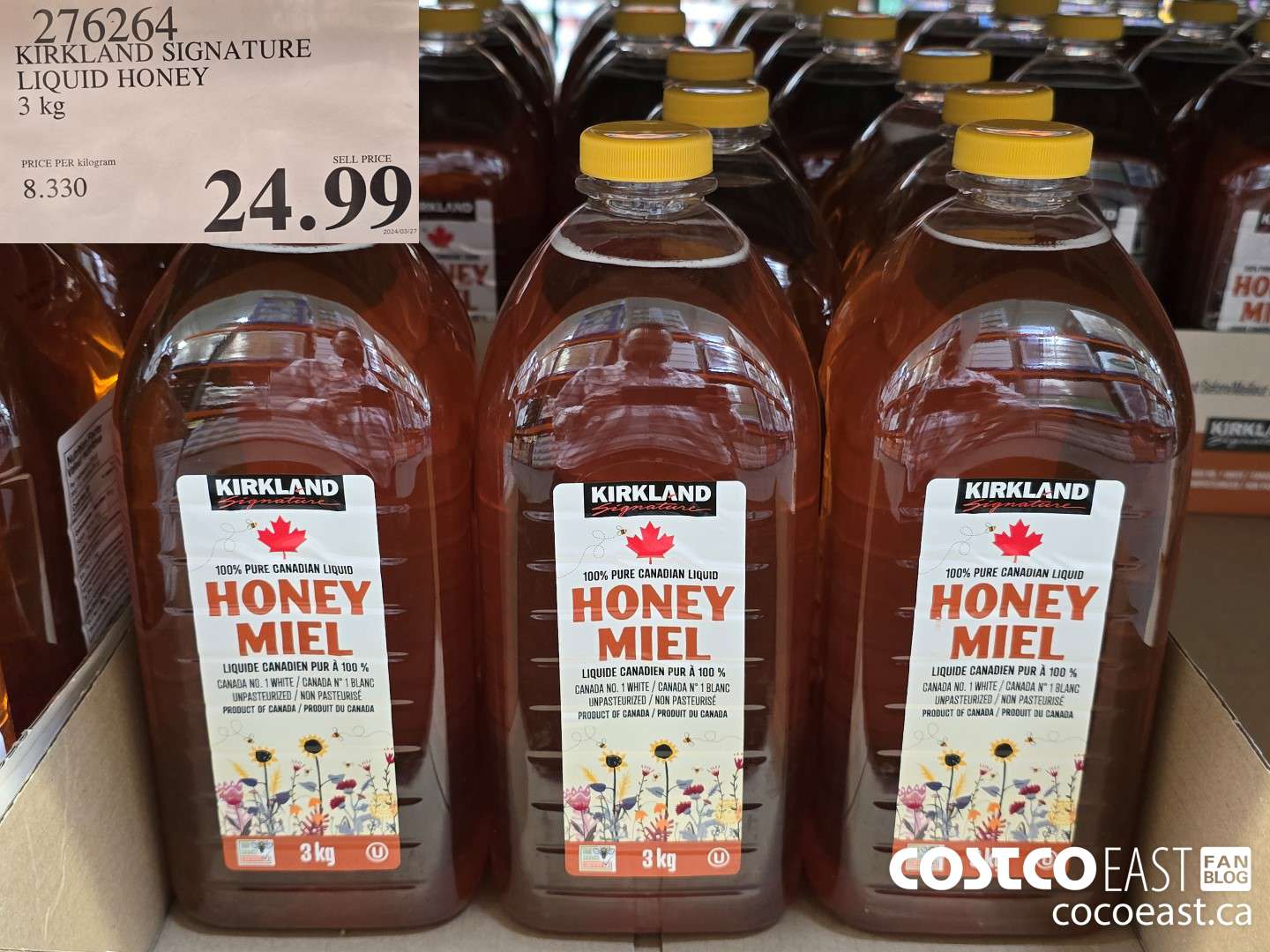 276264 KIRKLAND SIGNATURE LIQUID HONEY 3 KG $24.99